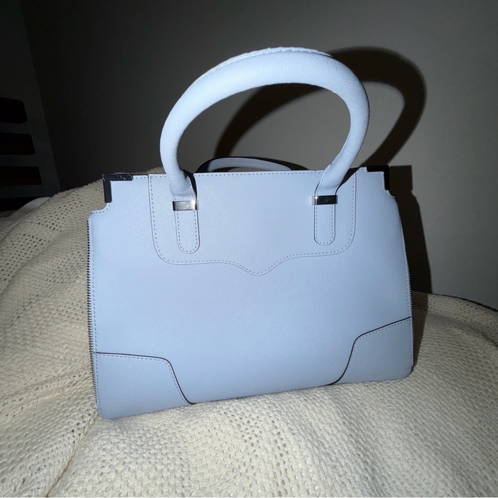 Rebecca Minkoff Light Blue Amorous Satchel/Crossbody Medium Bag - Picture 6 of 9